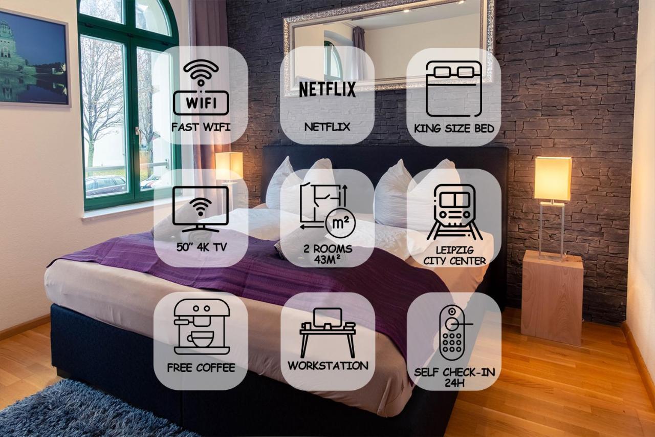 Feelgoodflats Design Apartment In City Center, Central Station Close With Netflix Und Workplace ライプツィヒ エクステリア 写真